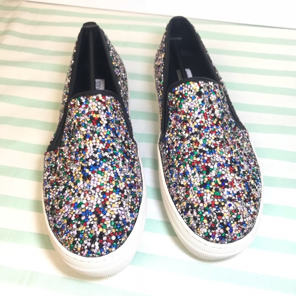 steve madden rhinestone slip on